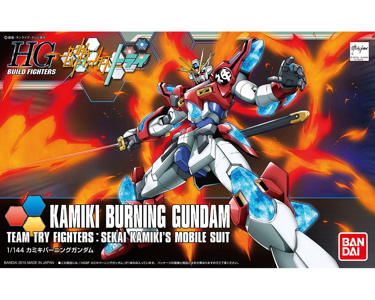 HGBF 1/144 KAMIKI BURNING GUNDAM 3 HGBF 1/144 KAMIKI BURNING GUNDAM