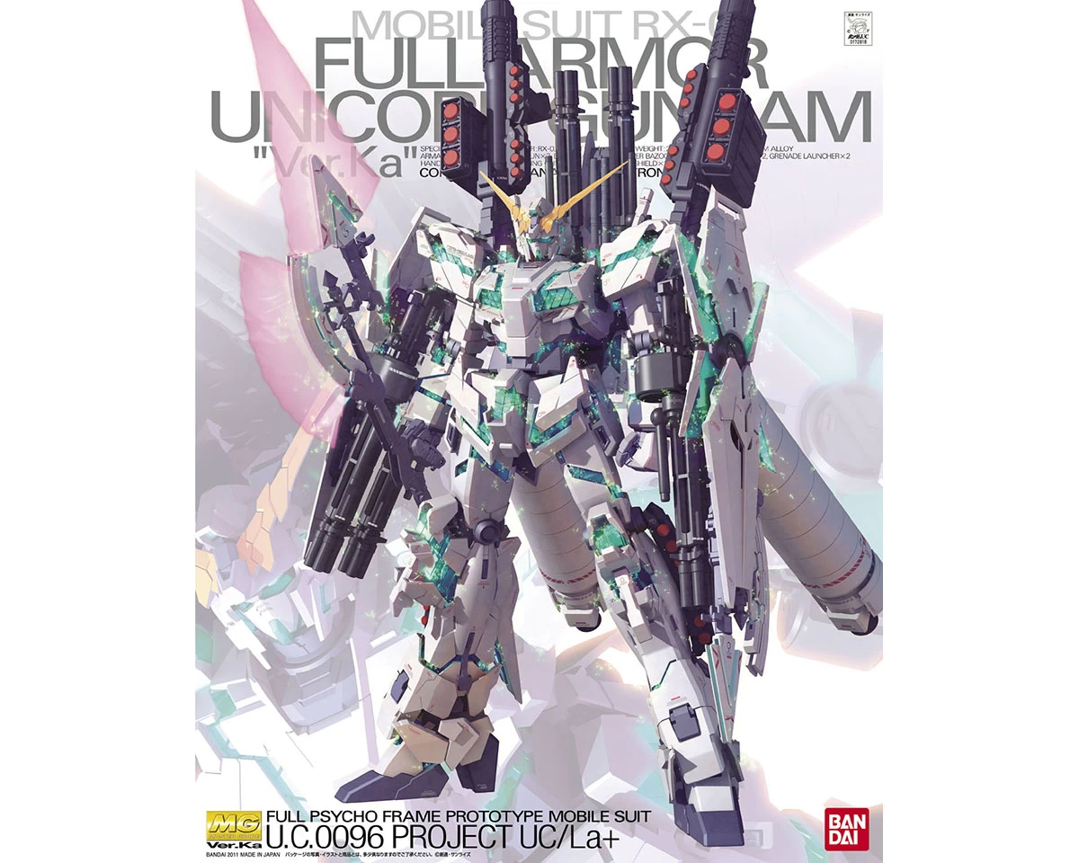 MG 1/100 FULL ARMOR UNICORN GUNDAM VER. KA 3 MG 1/100 FULL ARMOR UNICORN GUNDAM VER. KA