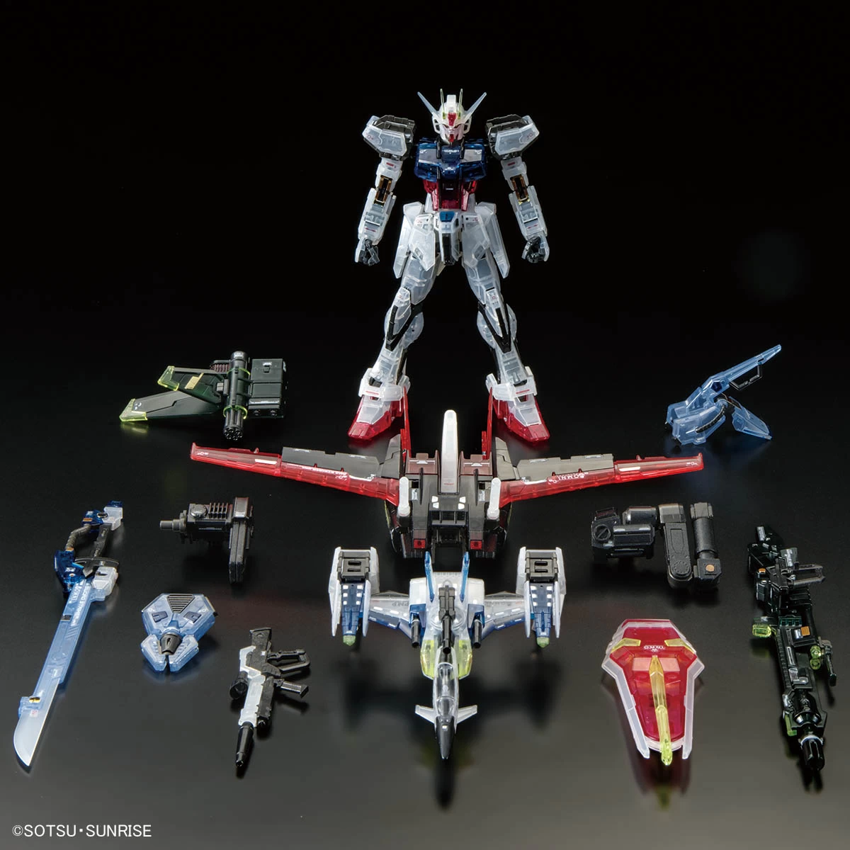 RG 1/144 AILE STRIKE GUNDAM + SKYGRASPER + SWORD / LAUNCHER CLEAR COLOR SET 5 RG 1/144 AILE STRIKE GUNDAM + SKYGRASPER + SWORD / LAUNCHER CLEAR COLOR SET – Image 3